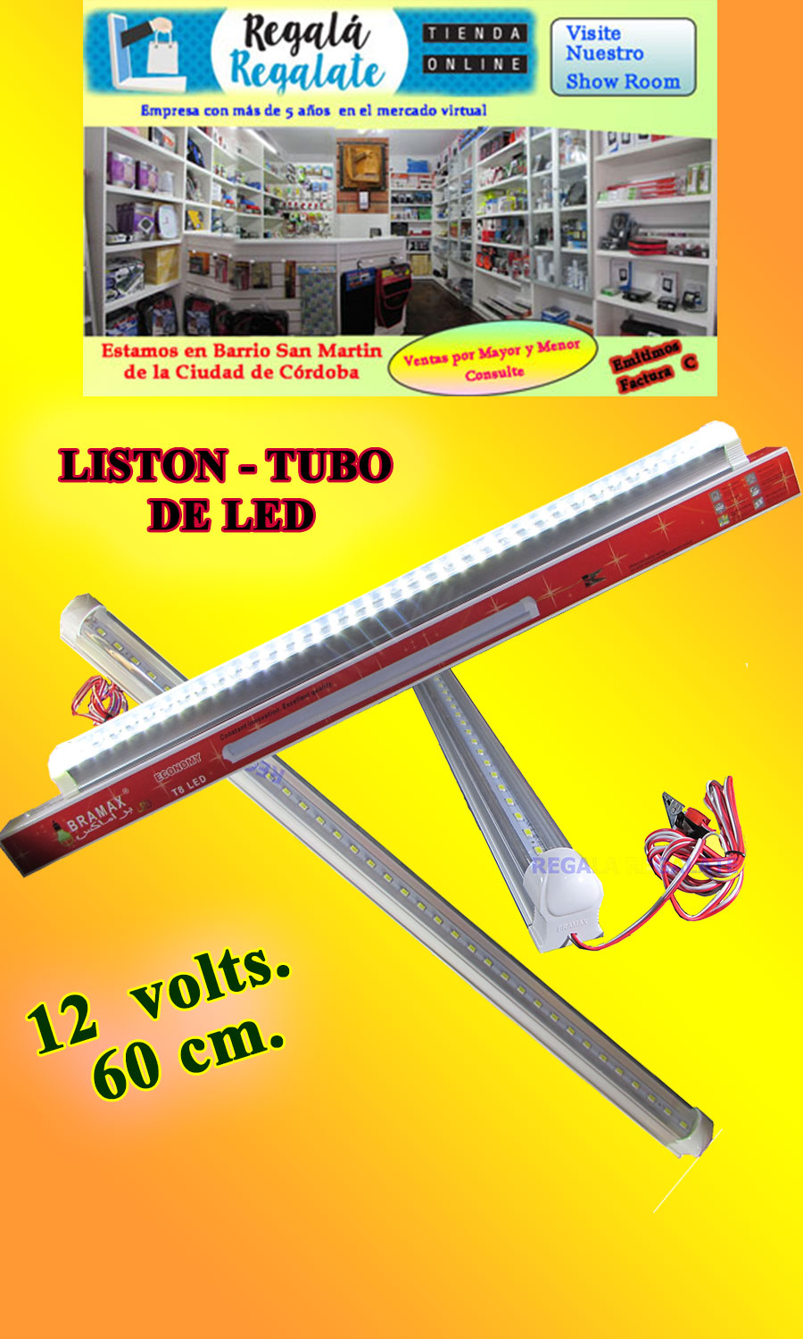 tubo led 12 volt